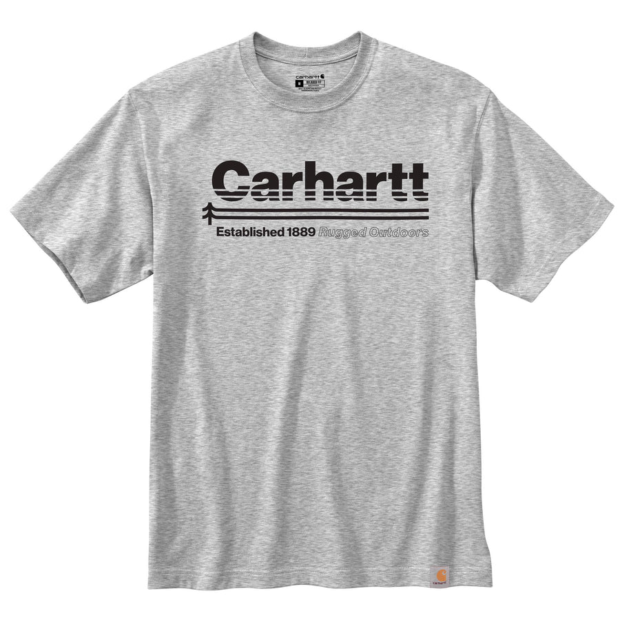 CARHARTT RELAXED FIT HEAVYWEIGHT SHORT SLEEVE OUTDOOR GRAPHIC T-SHIRT 105754