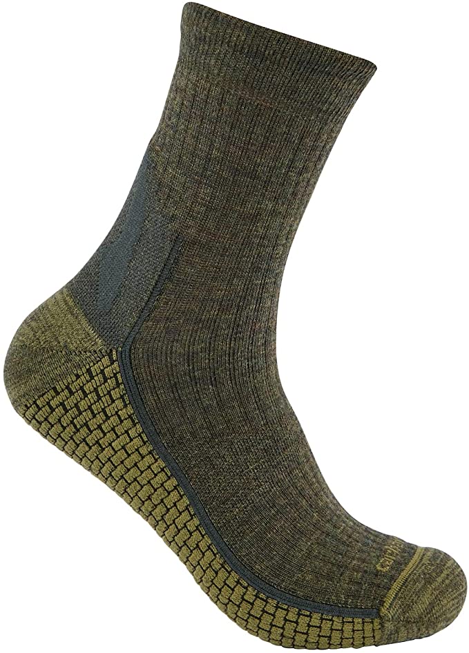 CARHARTT FORCE GRID MIDWEIGHT SYNTHETIC-MERINO WOOL BLEND CREW SOCK SS9260M
