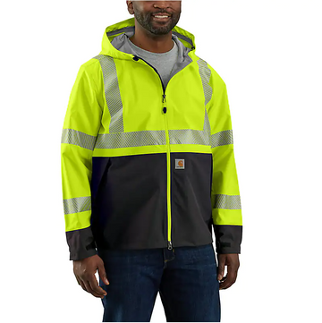 CARHARTT HIGH-VISIBILITY STORM DEFENDER LOOSE FIT MIDWEIGHT CLASS 3 JACKET 105300