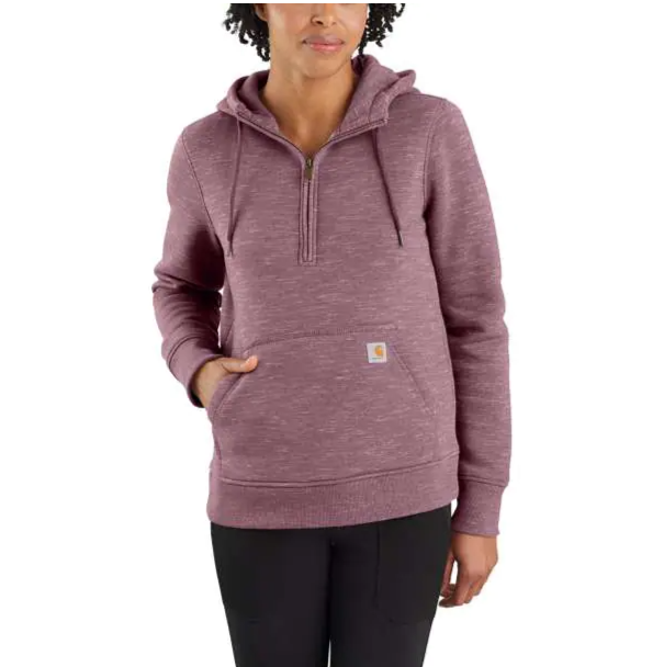 CARHARTT WOMEN S CLARKSBURG HALF ZIP SWEATSHIRT AMETHYST SMOKE SPACE 103240