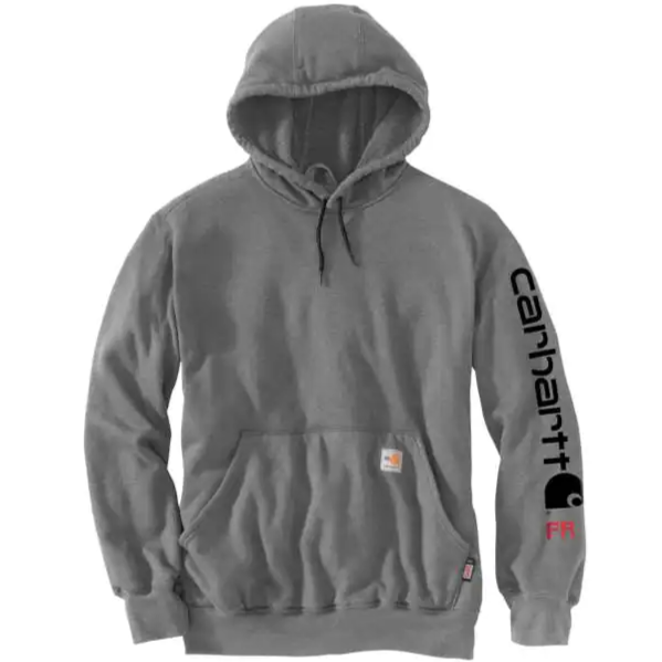 CARHARTT FORCE FLAME RESISTANT RELAXED FIT MIDWEIGHT HOODED GRAPHIC SWEATSHIRT 104505