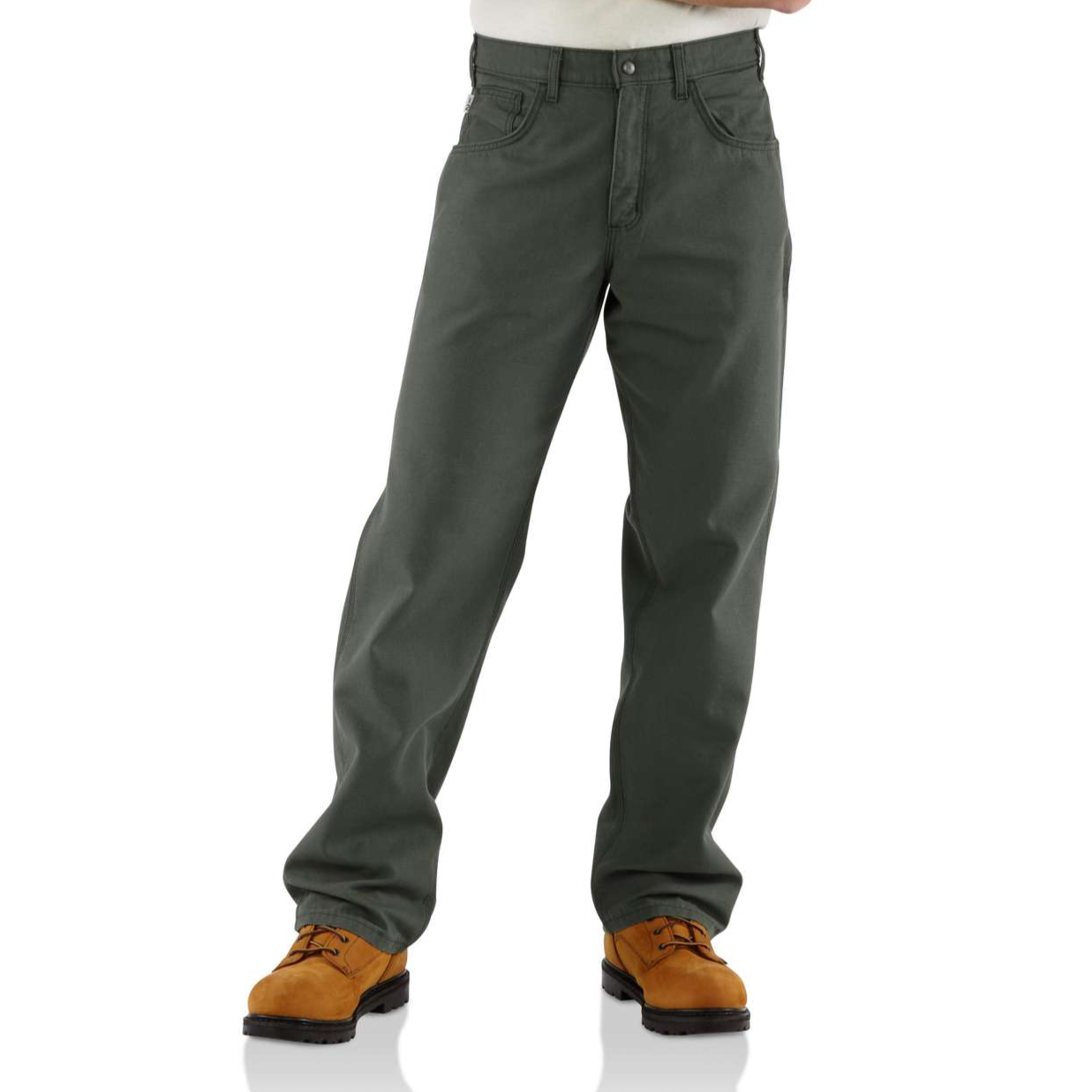 Carhartt Men's Rugged Flex Rigby Dungaree - Dark Khaki - 35x30