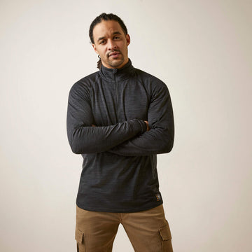 ARIAT Rebar Gridwork base layer 1/4 zip t-shirt 10046513