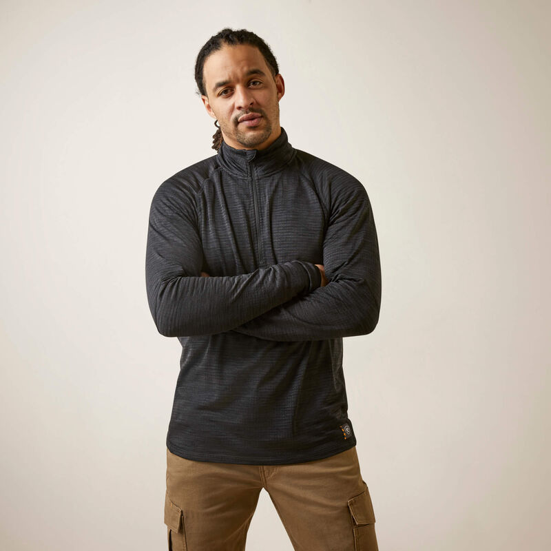 ARIAT Rebar Gridwork base layer 1/4 zip t-shirt 10046513