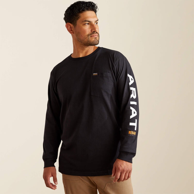 ARIAT Rebar Cotton Strong Standard Logo Pocket T-Shirt
