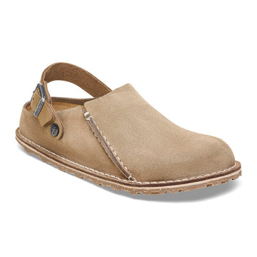 BIRKENSTOCK LUTRY PREMIUM SUEDE LEATHER GRAY TAUPE