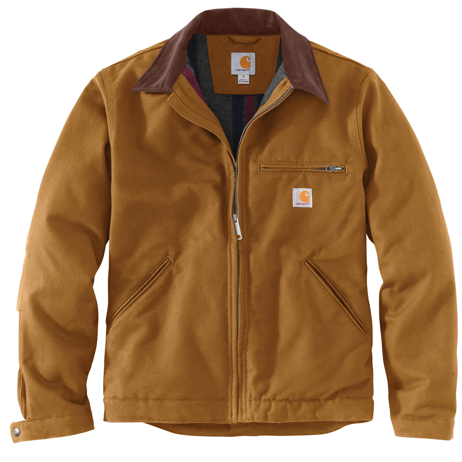 CARHARTT RELAXED FIT DUCK BLANKET-LINED DETROIT JACKET 103828