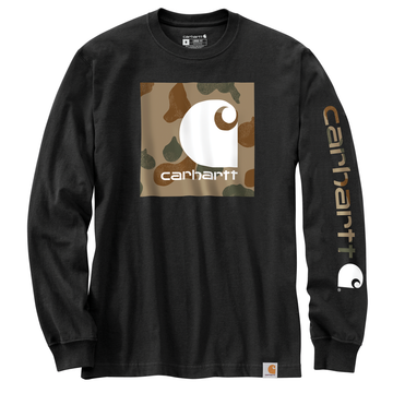 CARHARTT RELAXED FIT HEAVYWEIGHT LONG-SLEEVE CAMO C GRAPHIC T-SHIRT 105959