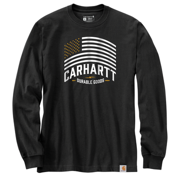 CARHARTT RELAXED FIT MIDWEIGHT LONG-SLEEVE FLAG GRAPHIC T-SHIRT 105960