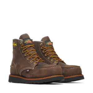 THOROGOOD 1957 SERIES – WP 6″ CRAZY HORSE STEEL MOC TOE BLK WEDGE 804-3676