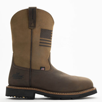 Thorogood WESTERN WORK – WATERPROOF CRAZY HORSE/TAN – 11″ SAFETY TOE 804-4338