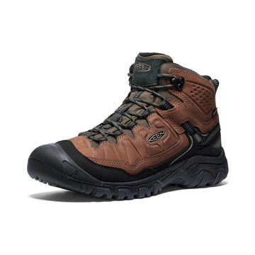 KEEN Men's Targhee IV Waterproof Hiking Boot Bison/Black 1028988