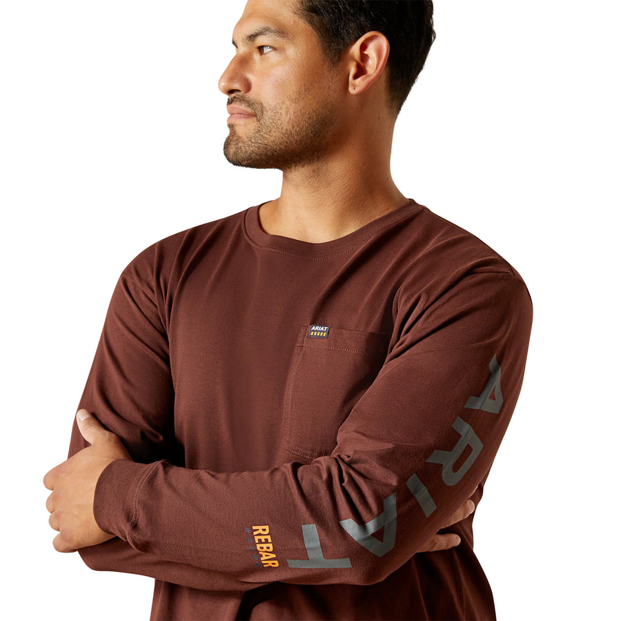 ARIAT Rebar Cotton Strong Standard Logo Pocket T-Shirt