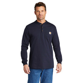 CARHARTT WORKWEAR LONG SLEEVE HENLEY T-SHIRT K128