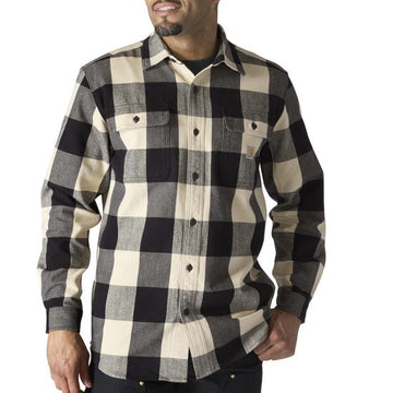 Carhartt LOOSE FIT HEAVYWEIGHT FLANNEL LONG-SLEEVE PLAID SHIRT 107013
