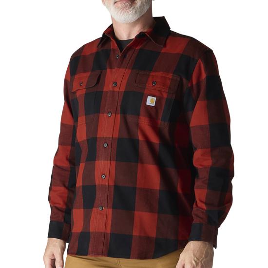 Carhartt LOOSE FIT HEAVYWEIGHT FLANNEL LONG-SLEEVE PLAID SHIRT