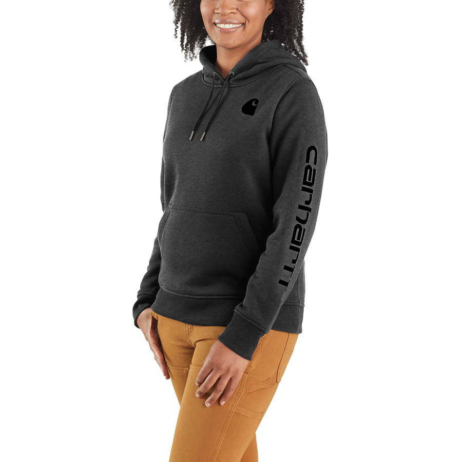 Carhartt Women&s Clarksburg Graphic Sleeve Pullover Sweatshirt - Large - Black