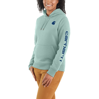 CARHARTT WOMEN S CLARKSBURG GRAPHIC SLEEVE PULLOVER SWEATSHIRT