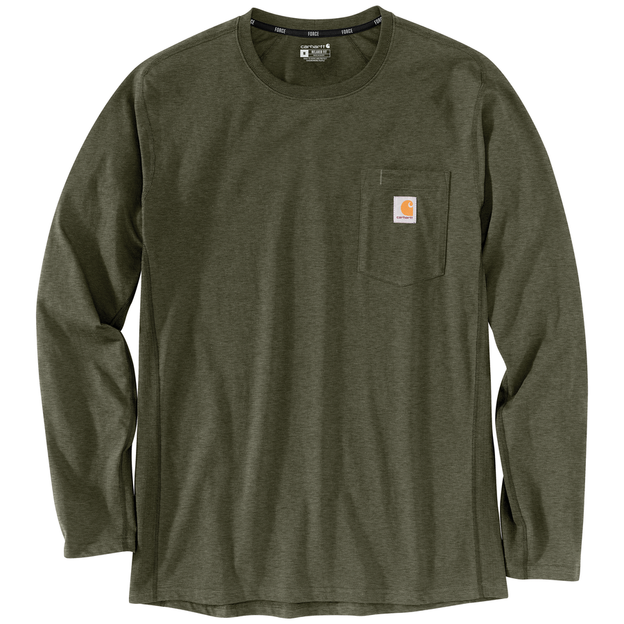 CARHARTT FORCE RELAXED FIT MIDWEIGHT LONG-SLEEVE POCKET T-SHIRT 104617
