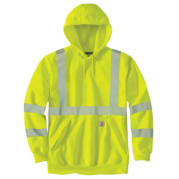 CARHARTT HIGH VISIBILITY LOOSE FIT MIDWEIGHT HOODED CLASS 3 SWEATSHIRT 104987
