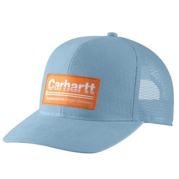 CARHARTT CANVAS MESH-BACK OUTDOORS PATCH SNAPBACK HAT MOONSTONE 105693