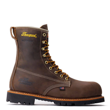 THOROGOOD AMERICAN HERITAGE 8” CRAZYHORSE INSULATED 400G WATERPROOF NANO COMPOSITE SAFETY TOE 804-4520