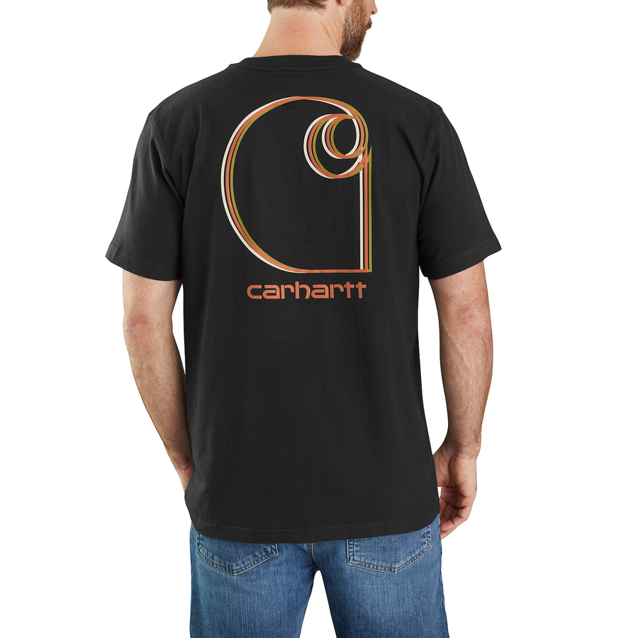 CARHARTT RELAXED FIT HEAVYWEIGHT SHORT-SLEEVE POCKET LOGO GRAPHIC T-SHIRT 105179