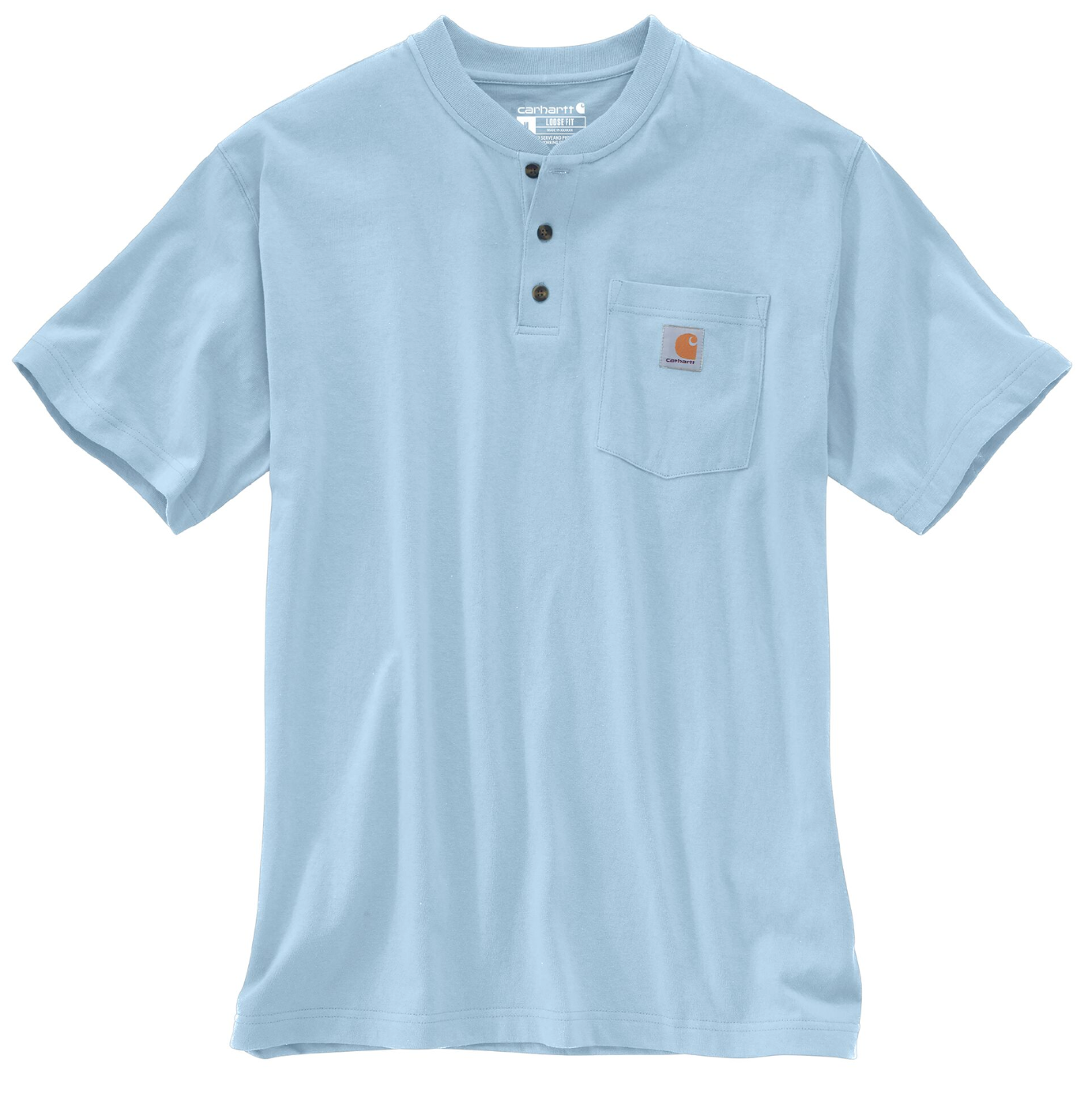Carhartt Men s 2XL Moonstone Short Sleeve Pocket Henley Shirt