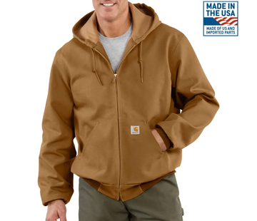 CARHARTT DUCK THERMAL-LINED ACTIVE JAC CARHARTT BROWN J131