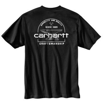 CARHARTT RELAXED FIT HEAVYWEIGHT SHORT-SLEEVE POCKET ANVIL GRAPHIC T-SHIRT BLACK 104613