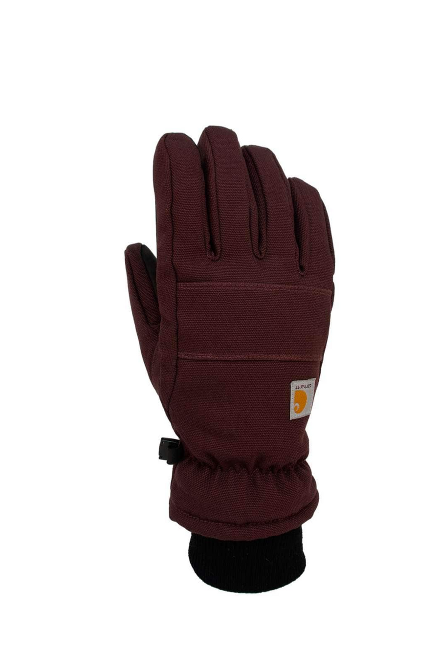 CARHARTT WOMEN'S INSULATED DUCK/SYNTHETIC LEATHER KNIT CUFF GLOVE GL0781W