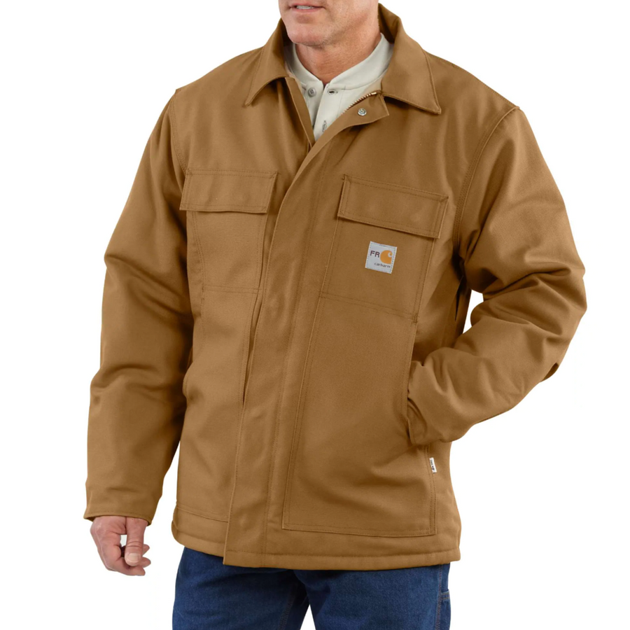 CARHARTT FLAME-RESISTANT DUCK TRADITIONAL COAT QUILT-LINED 101618