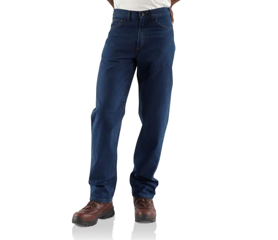 CARHARTT FLAME RESISTANT RELAXED FIT STRAIGHT LEG JEANS FRB100