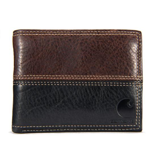 CARHARTT LEATHER TWO-TONE PASSCASE WALLET B0000222